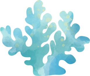 Cartoon underwater illustration, seaweed